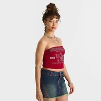 Women's True Religion Crystal Buddha Ribbed Tube Top