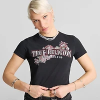 Women's True Religion Crystal Snake Baby T-Shirt