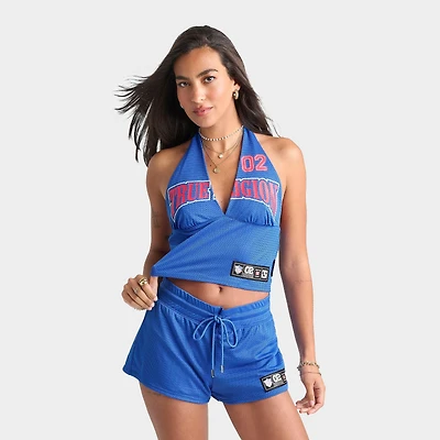 Women's True Religion Printed Sporty Mesh Halter Top