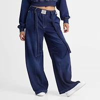 Women's True Religion Washed Indigo Barrel Sweatpants