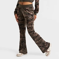Women's True Religion Camo Velour Mid-Rise Jogger Pants