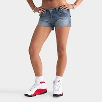 Women's True Religion Low Rise Crystal Flap Cut-Off Shorts