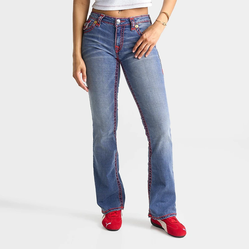 Women's True Religion Becca Super T Flap Mid-Rise Bootcut Jeans