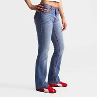 Women's True Religion Becca Super T Flap Mid-Rise Bootcut Jeans