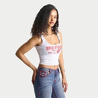 Women's True Religion Contrast Ribbed Tank Top