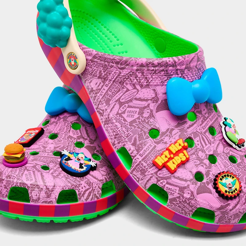 Men's Crocs x The Simpsons Krusty Clown Classic Clog Shoes