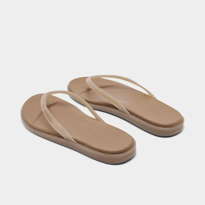 Women's Crocs Miami Round Toe Jelly Flip Flop Sandals
