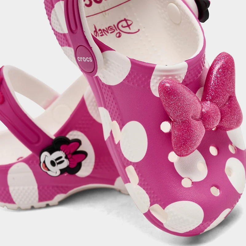 Kids' Toddler Crocs X Disney Minnie Mouse Classic Clog Shoes