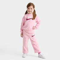 Girls' Infant Nike Futura Crewneck Sweatshirt and Sweatpants Set