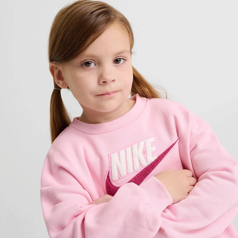 Girls' Infant Nike Futura Crewneck Sweatshirt and Sweatpants Set