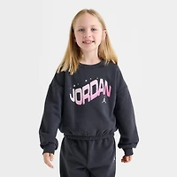 Girls' Infant Jordan Bubble Crewneck Sweatshirt and Jogger Pants Set