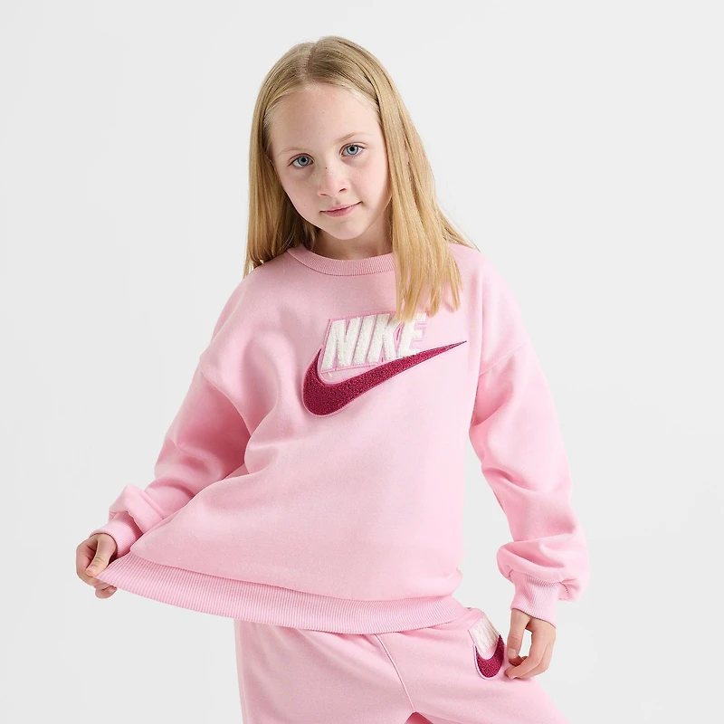 Girls' Infant Nike Futura Crewneck Sweatshirt and Sweatpants Set