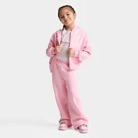 Girls' Little Kids' Nike Full-Zip Hoodie and Wide Leg Sweatpants Set