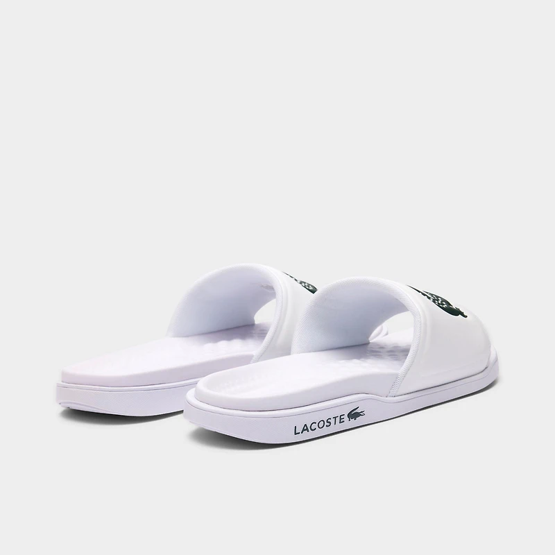 Men's Lacoste Croco Dualiste Logo Slide Sandals