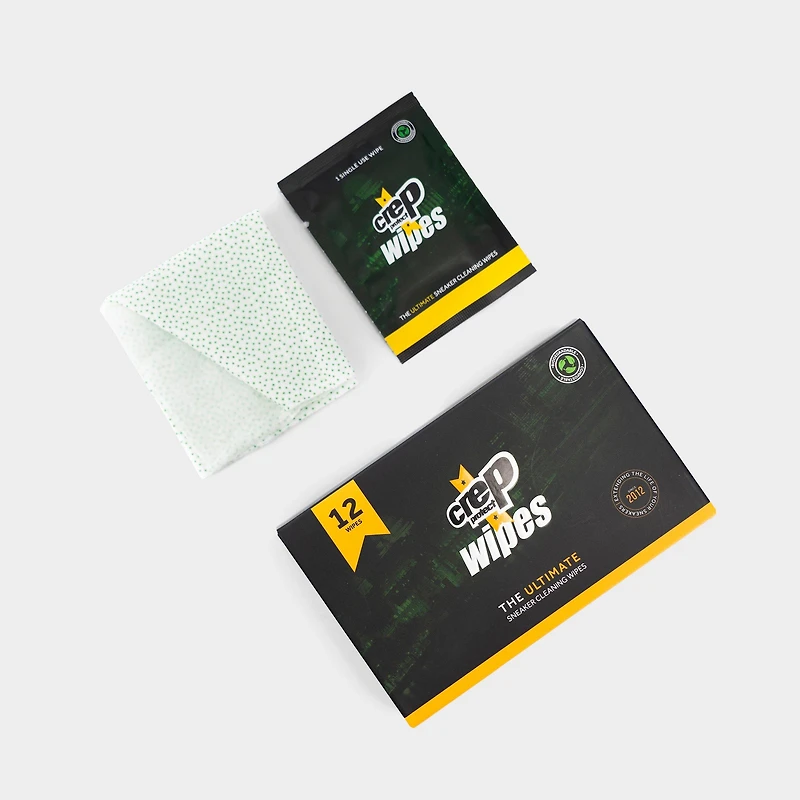 Crep Protect 12-Pack Biodegradable Shoe Cleaning Wipes