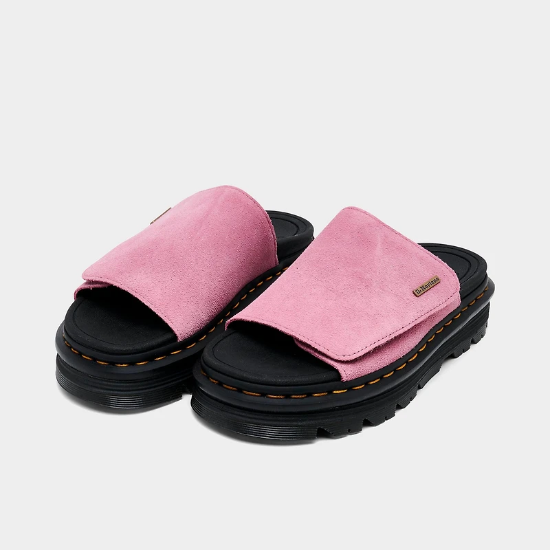 Women's Dr. Martens Suede Strap Platform Slide Sandals