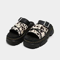 Women's Dr. Martens Mattison Dalmatian Hair On Leather Slide Sandals