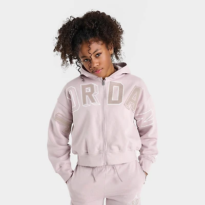 Girls' Big Kids' Jordan Letterman Full-Zip Hoodie