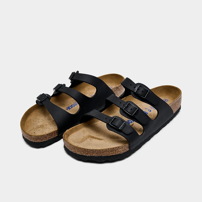 Womens Birkenstock Florida Birko-Flor Nubuck Soft Footbed Sandals
