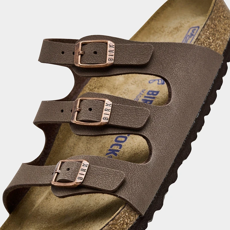 Women's Birkenstock Florida Birko-Flor Nubuck Soft Footbed Sandals