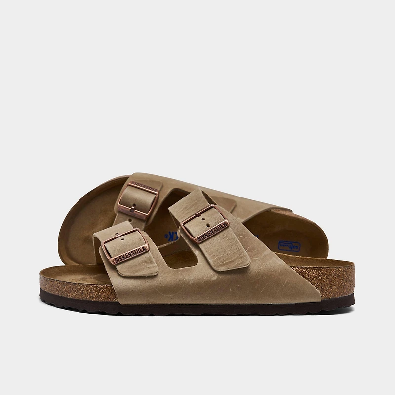 Men's Birkenstock Arizona Suede Leather Soft Footbed Sandals