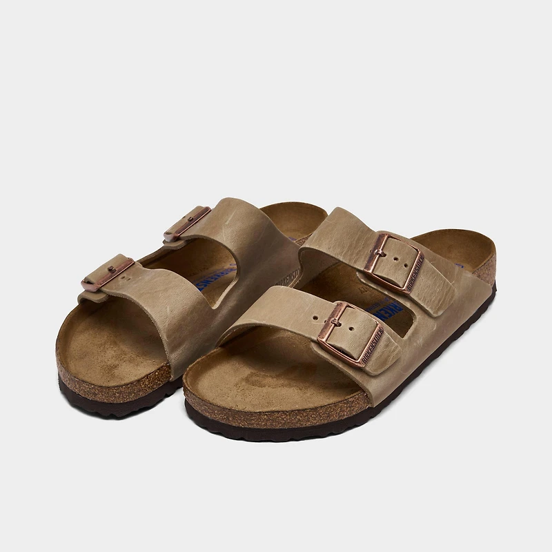 Men's Birkenstock Arizona Suede Leather Soft Footbed Sandals