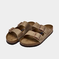 Men's Birkenstock Arizona Suede Leather Soft Footbed Sandals