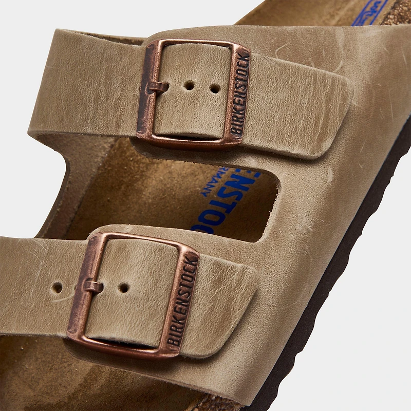 Men's Birkenstock Arizona Suede Leather Soft Footbed Sandals