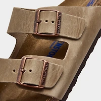 Men's Birkenstock Arizona Suede Leather Soft Footbed Sandals