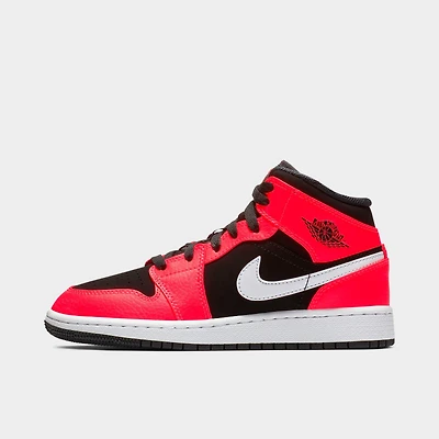 Big Kids' Air Jordan Retro 1 Mid Casual Shoes