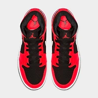 Big Kids' Air Jordan Retro 1 Mid Casual Shoes