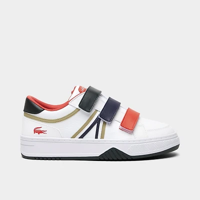 Big Kids' Lacoste L001 Tri-Color Hook-and-Loop Strap Shoes
