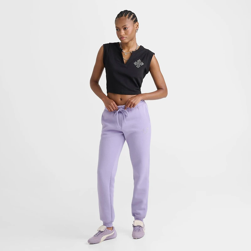 Women's True Religion Crystal Horseshoe Jogger Pants