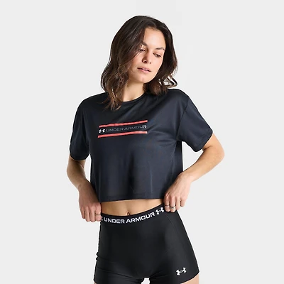 Women's Under Armour UA Tech™ Branded Crop Short-Sleeve T-Shirt