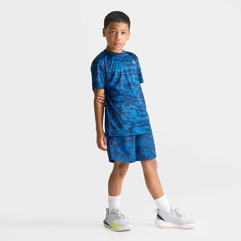 Big Kids' Under Armour Grid Camo T-Shirt