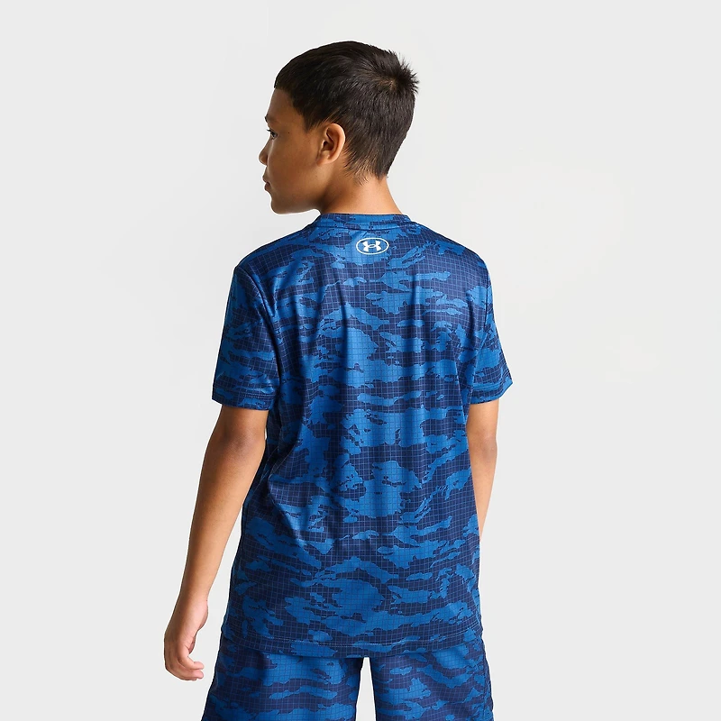 Big Kids' Under Armour Grid Camo T-Shirt