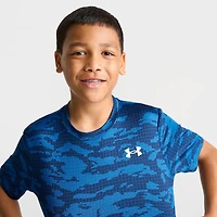 Big Kids' Under Armour Grid Camo T-Shirt