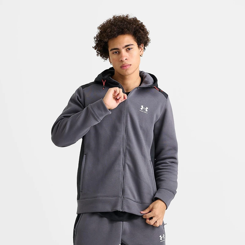 Men's Under Armour Icon Fleece Blocked Full-Zip Hoodie