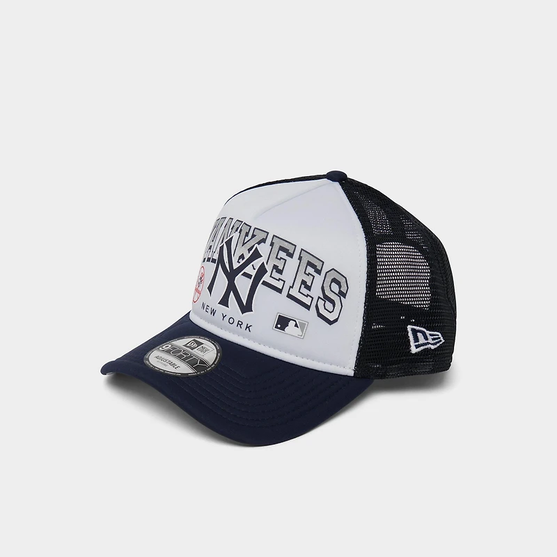 New Era New York Yankees MLB Retro Wordmark 9FORTY Trucker Hat