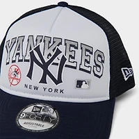 New Era New York Yankees MLB Retro Wordmark 9FORTY Trucker Hat