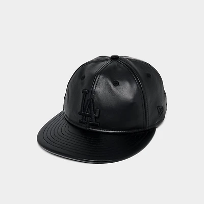 New Era Los Angeles Dodgers MLB Leather Strapback Hat