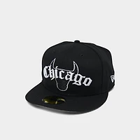 New Era Chicago Bulls NBA 59FIFTY Gothic Fitted Hat