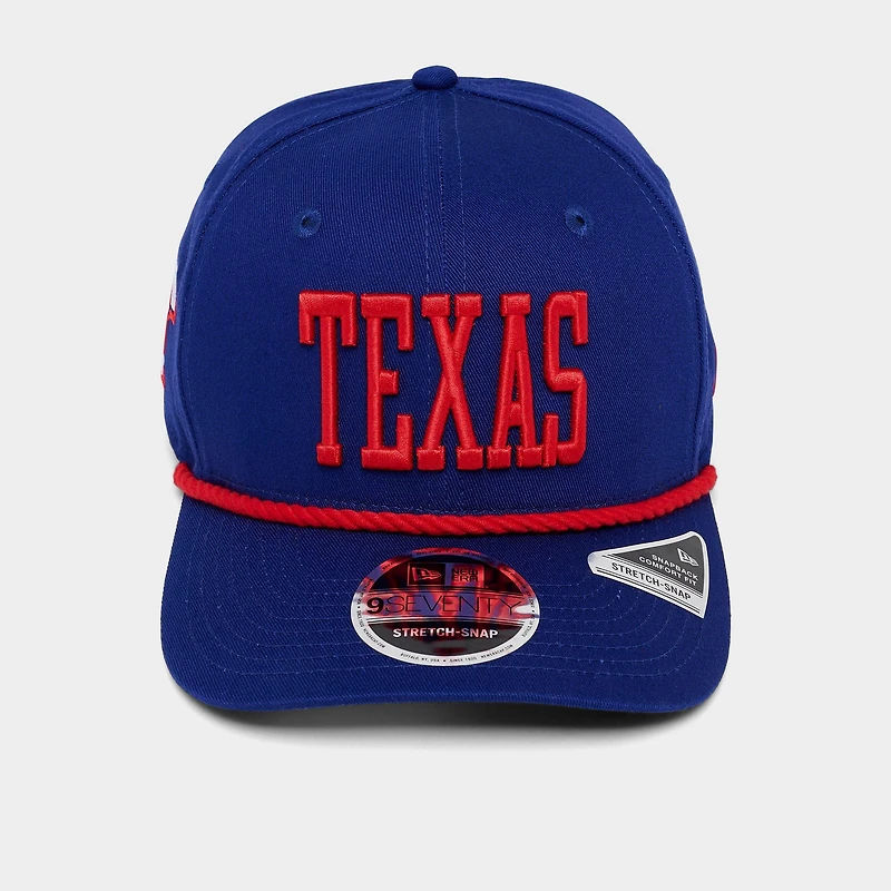 New Era Texas Rangers MLB 9SEVENTY Rope Stretch-Snap Snapback Hat