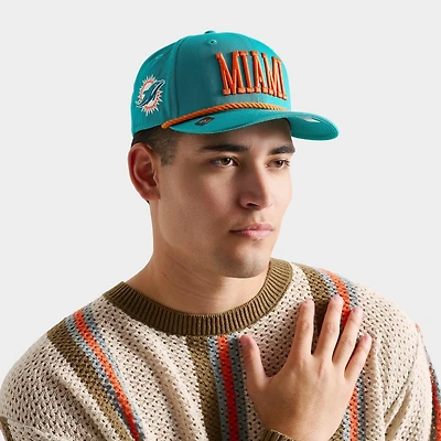 New Era Miami Dolphins NFL 9SEVENTY Rope Stretch-Snap Snapback Hat