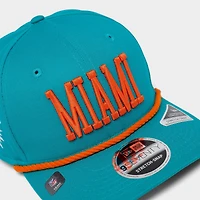 New Era Miami Dolphins NFL 9SEVENTY Rope Stretch-Snap Snapback Hat