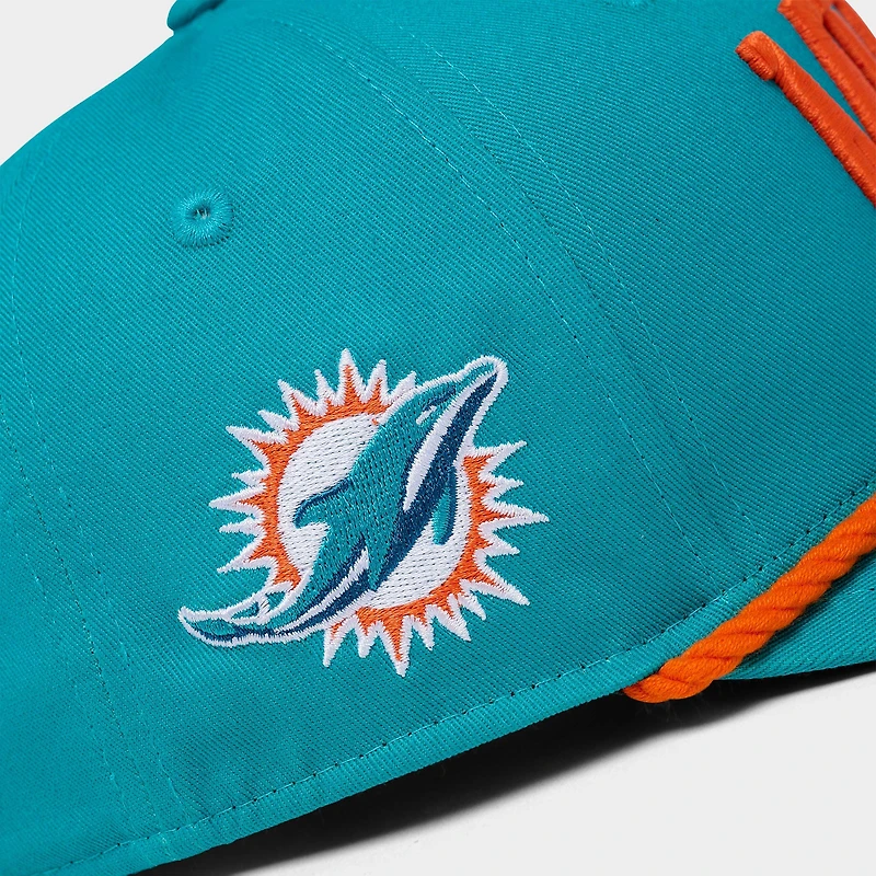New Era Miami Dolphins NFL 9SEVENTY Rope Stretch-Snap Snapback Hat