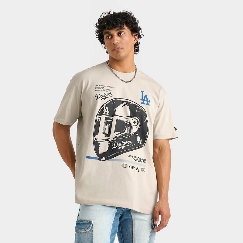 Men's New Era Los Angeles Dodgers MLB Modern Speed Helmet T-Shirt