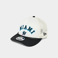 New Era Miami Marlins MLB 9FORTY M-Crown A-Frame Trucker Hat
