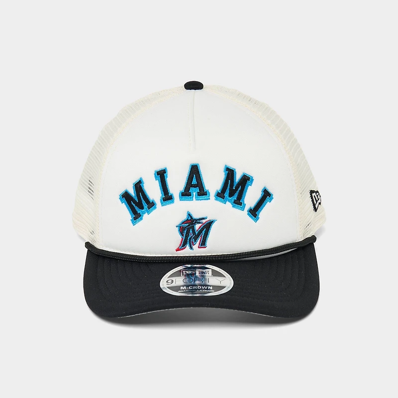 New Era Miami Marlins MLB 9FORTY M-Crown A-Frame Trucker Hat