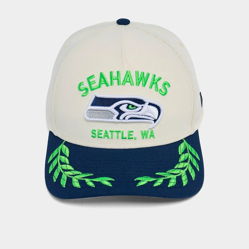 New Era Seattle Seahawks NFL 2025 Draft 9FORTY M-Crown A-Frame Snapback Hat